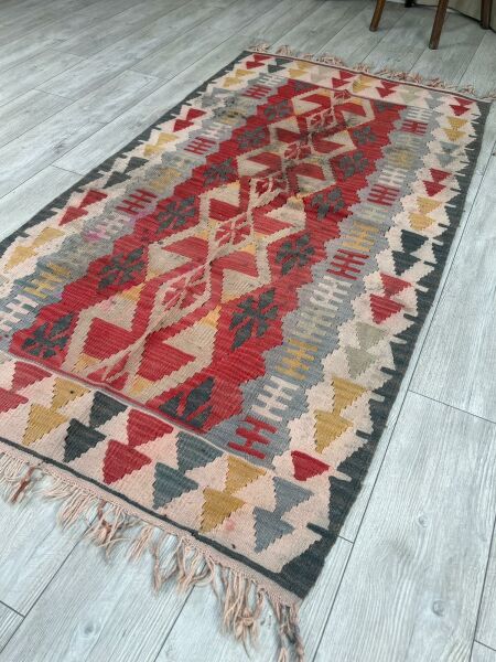 El Dokumasi Halı Kilim Yolluk Paspas Ölçü 185X100 Cm