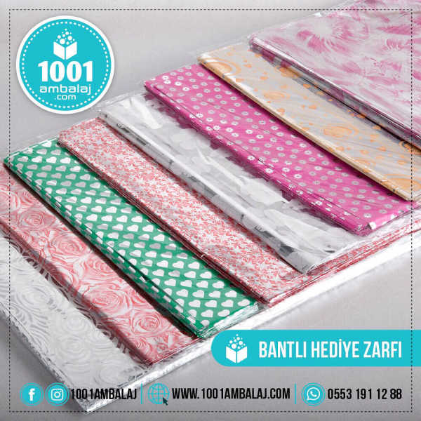 Hediye Torbası 17X25 Cm Metalize Karışık Renkli 100 Lü 1 Paket