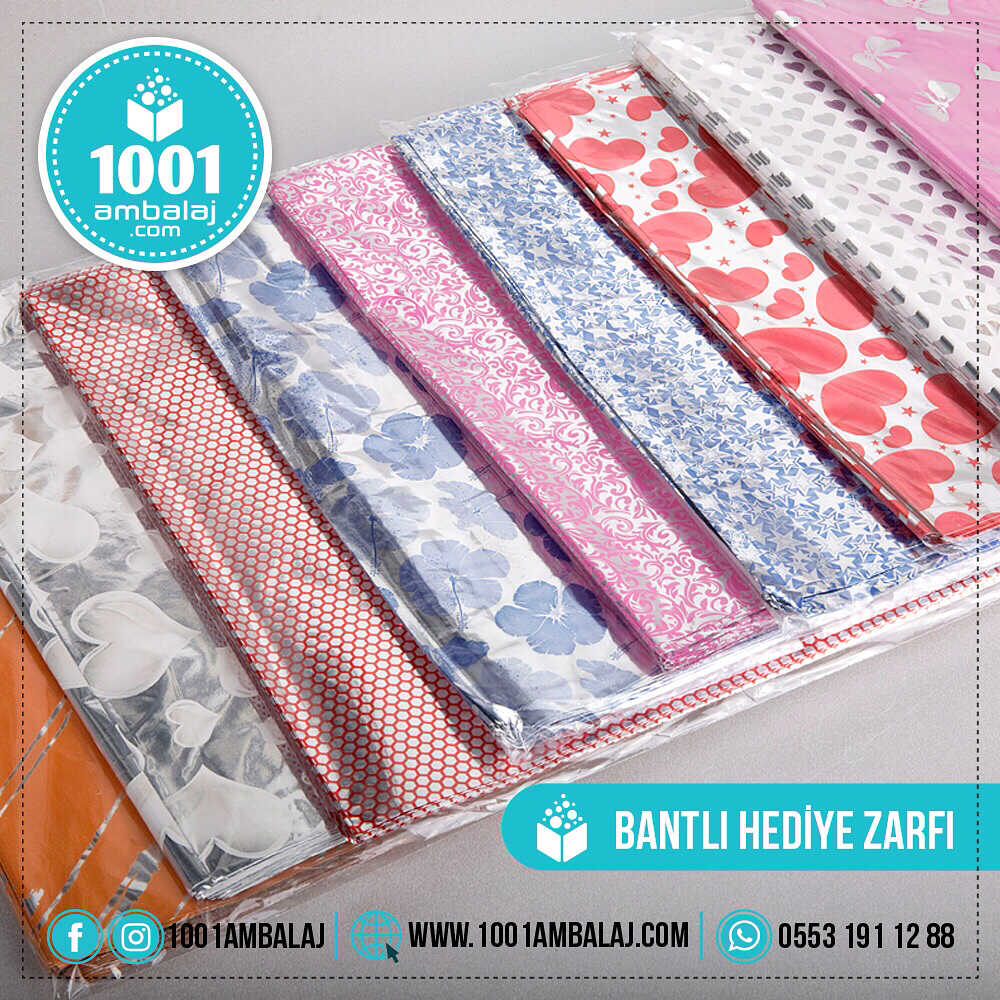 Hediye Torbası 15X25 Cm Metalize Karışık Renkli 100 Lü 1 Paket