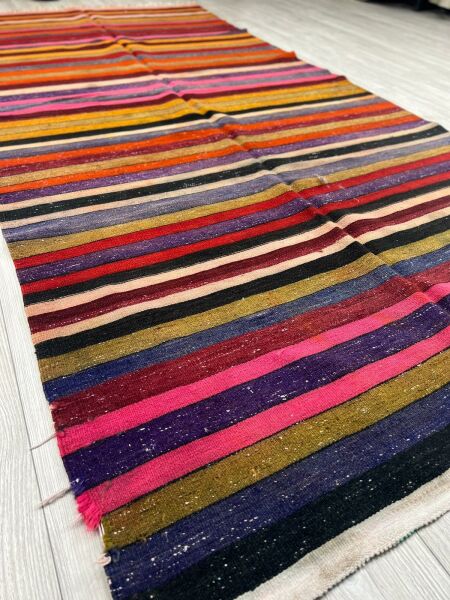 El Dokumasi Halı Kilim Yolluk Paspas Ölçü 307X139 Cm