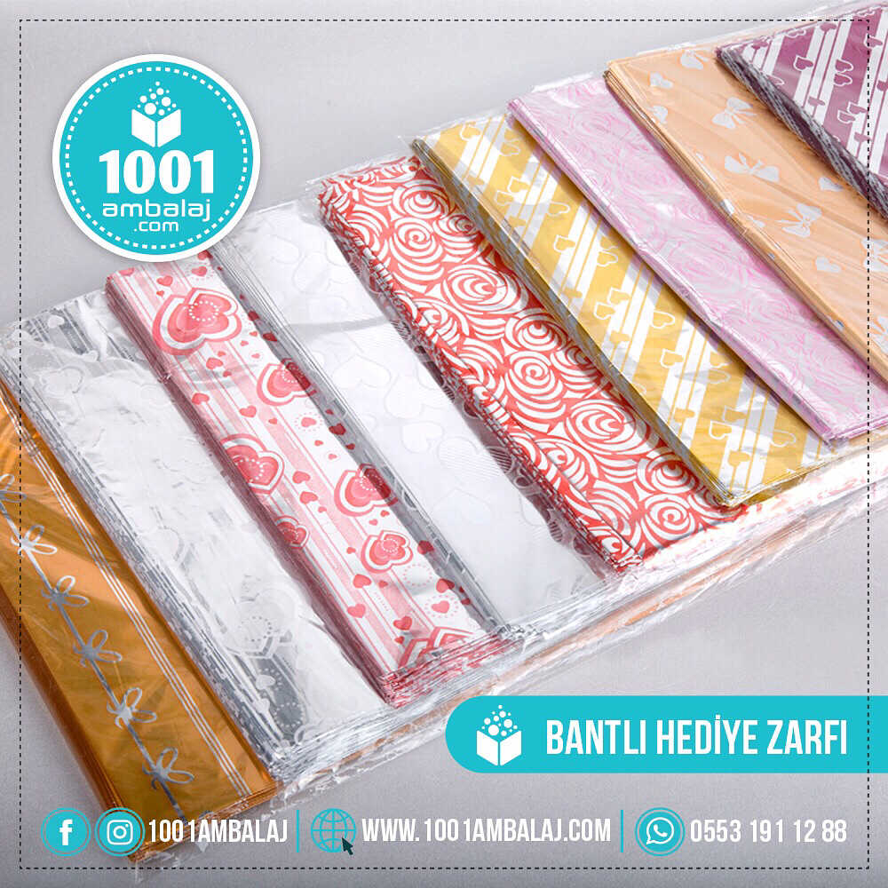 Hediye Torbası 11X12 Cm Metalize Karışık Renkli 100 Lü 1 Paket