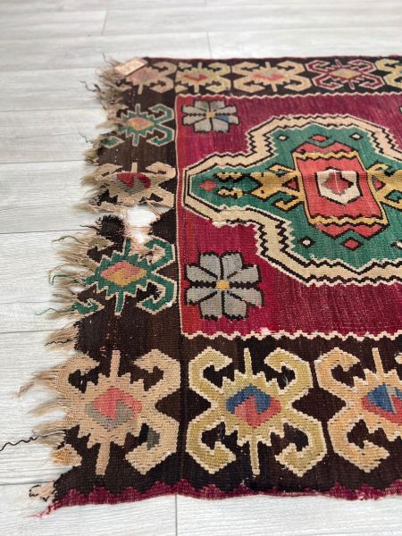 El Dokumasi Halı Kilim Yolluk Paspas Ölçü 200X104 Cm