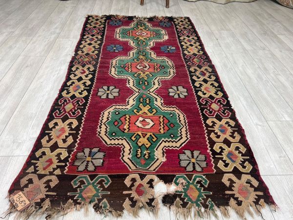 El Dokumasi Halı Kilim Yolluk Paspas Ölçü 200X104 Cm