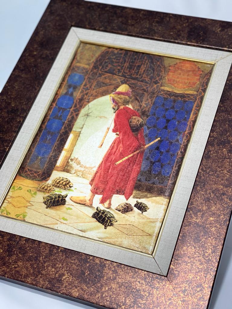 Kaplumbağa Terbiyecisi Tablo Aoa Ölçü 50X40Cm
