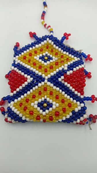 Boncuk İşlemeli Kese Ölçü 5,5X7 Cm