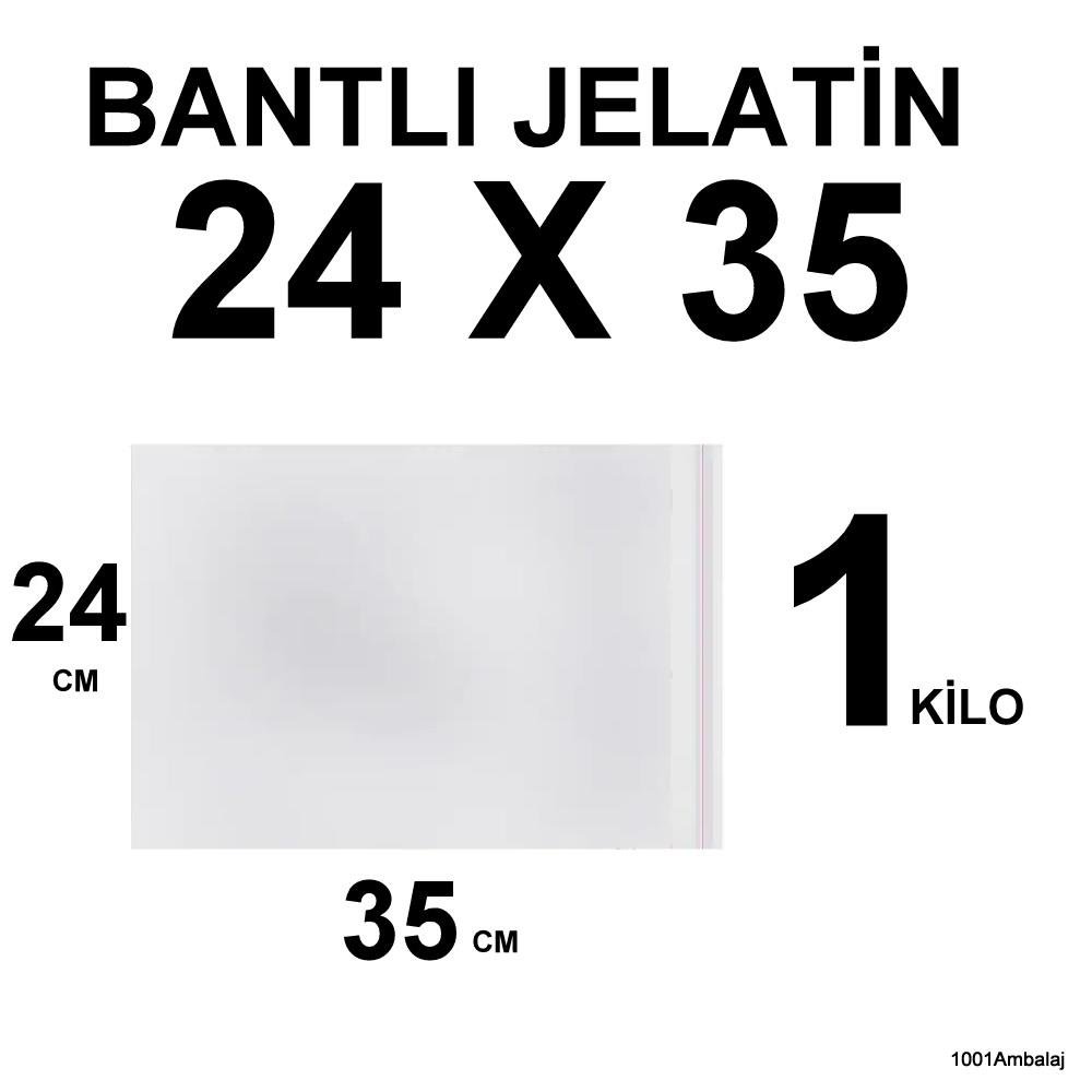 Bantlı Jelatin Torba 24X35 Cm 1 Kilo 1001 Ambalaj