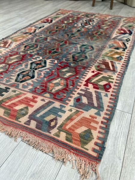 El Dokumasi Halı Kilim Yolluk Paspas Ölçü 183X113 Cm