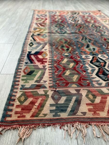 El Dokumasi Halı Kilim Yolluk Paspas Ölçü 183X113 Cm