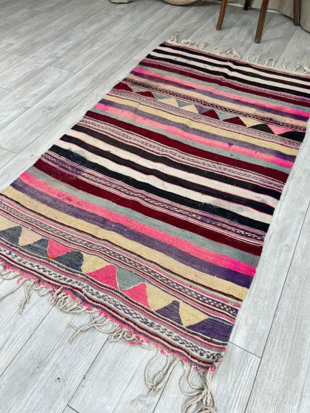El Dokumasi Halı Kilim Yolluk Paspas Ölçü 164X98 Cm