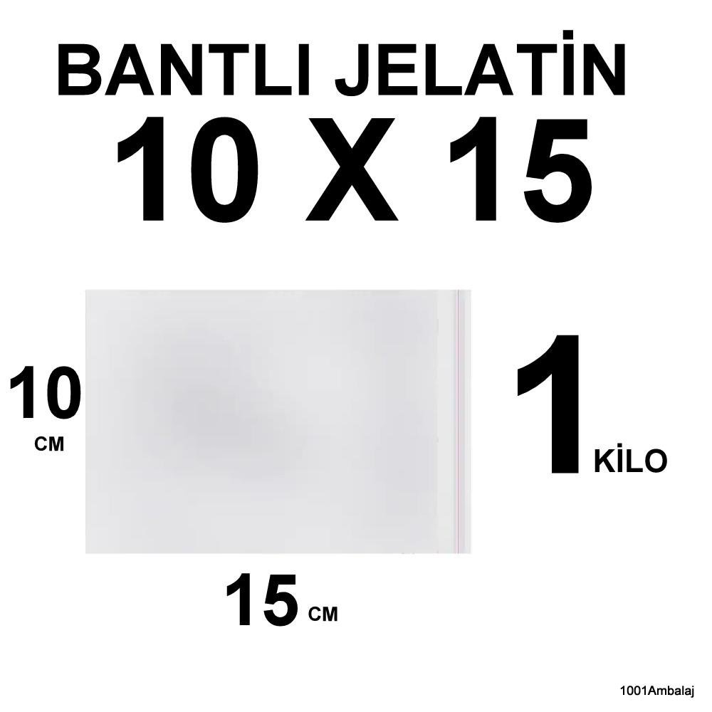 Bantlı Jelatin Torba 10X15 Cm1 Kilo 1001 Ambalaj
