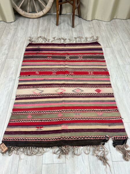 El Dokumasi Halı Kilim Yolluk Paspas Ölçü 155X114 Cm