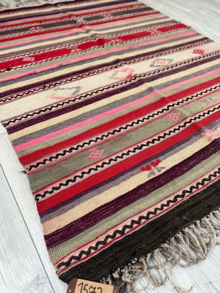 El Dokumasi Halı Kilim Yolluk Paspas Ölçü 155X114 Cm