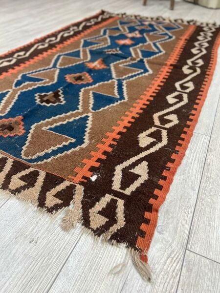 El Dokumasi Halı Kilim Yolluk Paspas Ölçü 185X114 Cm