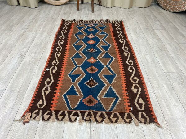 El Dokumasi Halı Kilim Yolluk Paspas Ölçü 185X114 Cm
