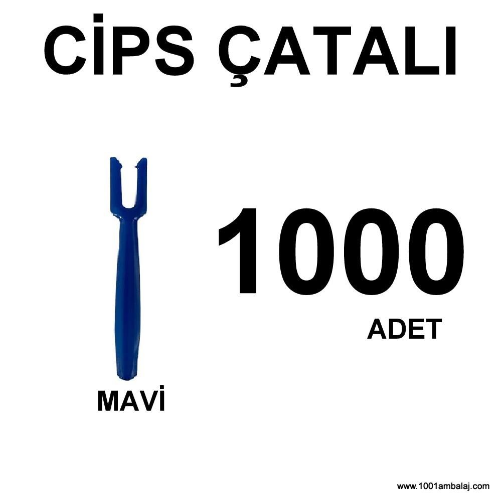 Cips Çatali 1000 Adet Mavi 1001 Ambalaj