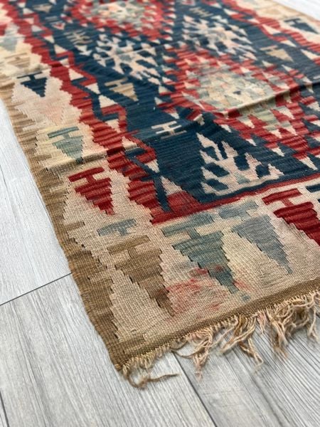 El Dokumasi Halı Kilim Yolluk Paspas Ölçü 167X107 Cm