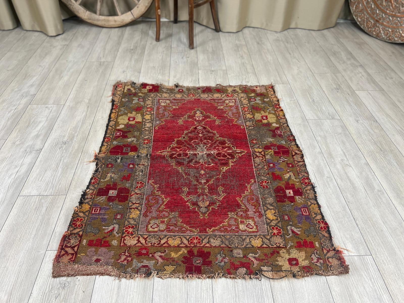 El Dokumasi Halı Kilim Yolluk Paspas Ölçü 125X98 Cm