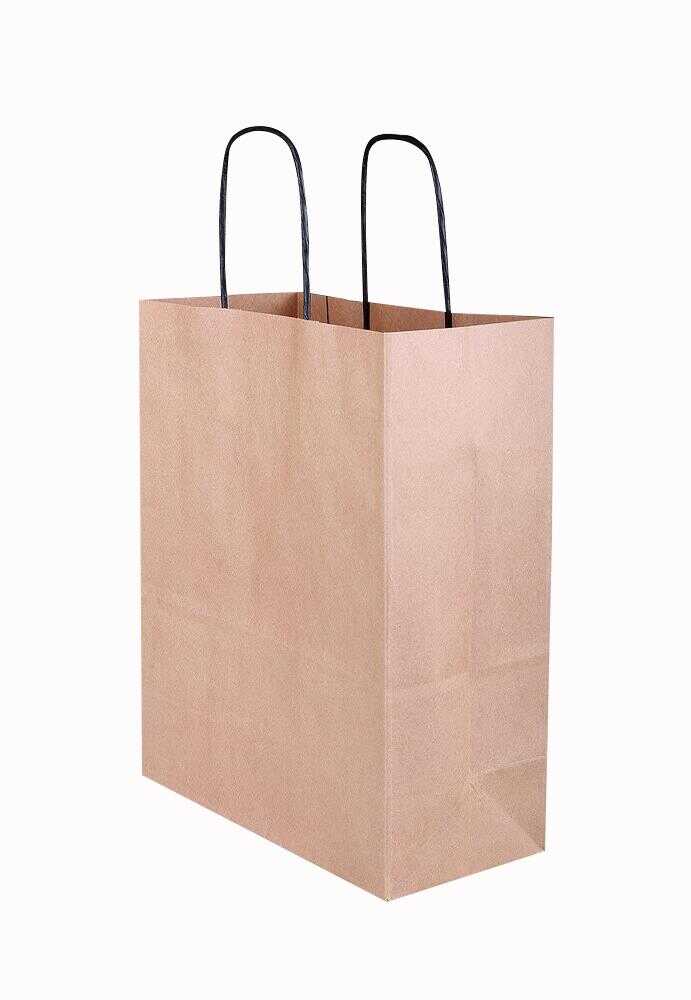 Kraft kağıt Çanta 19X8X24 Cm Kraft 100 Adet