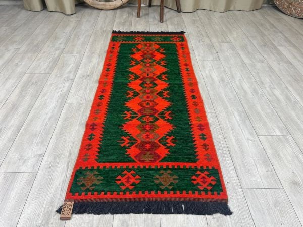 El Dokumasi Halı Kilim Yolluk Paspas Ölçü 181X74 Cm
