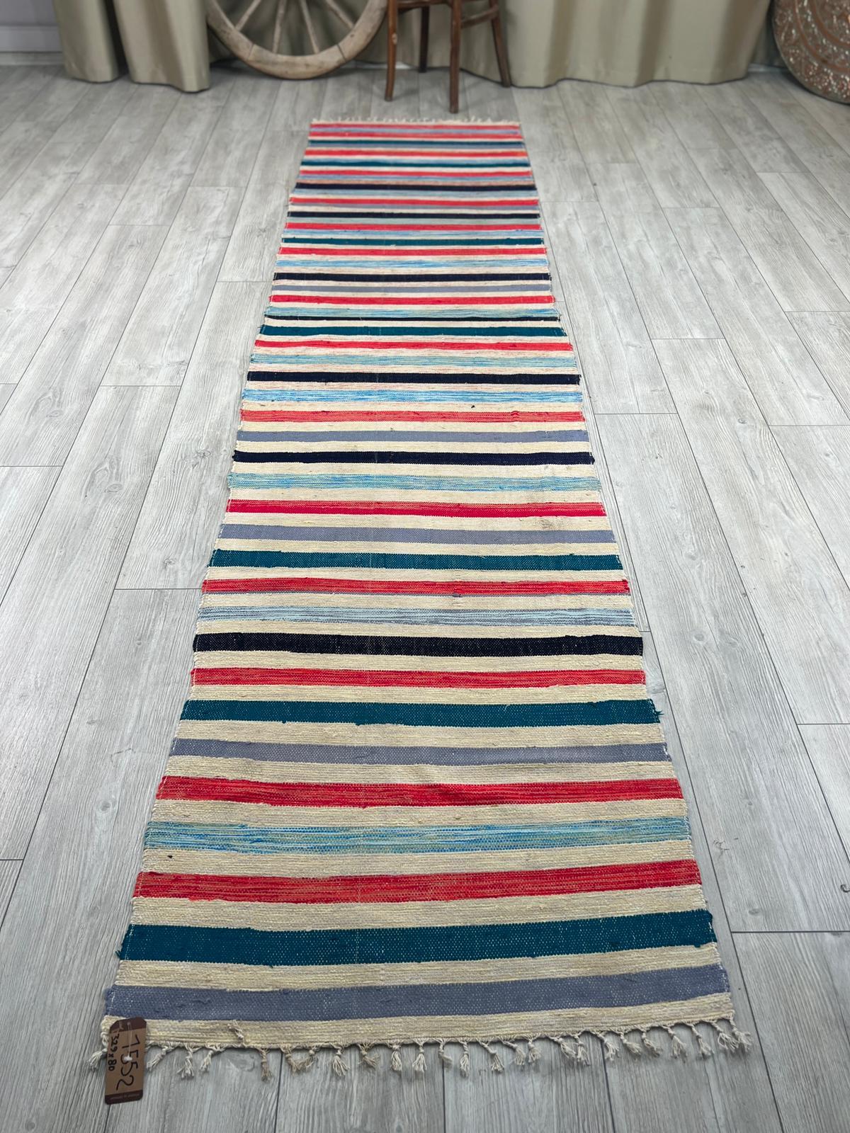 El Dokumasi Halı Kilim Yolluk Paspas Ölçü 329X80 Cm