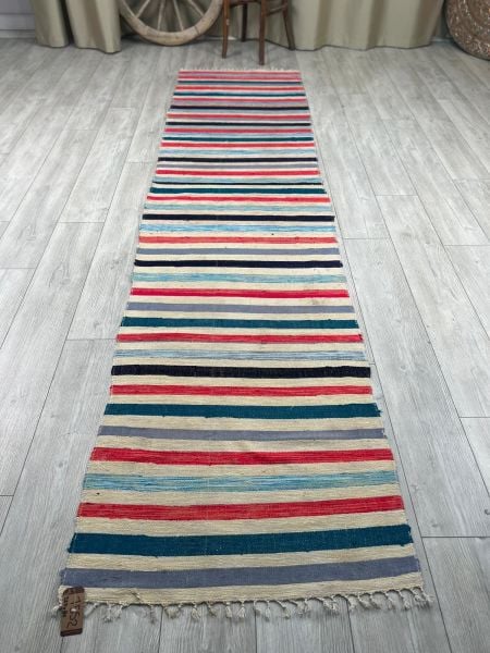 El Dokumasi Halı Kilim Yolluk Paspas Ölçü 329X80 Cm